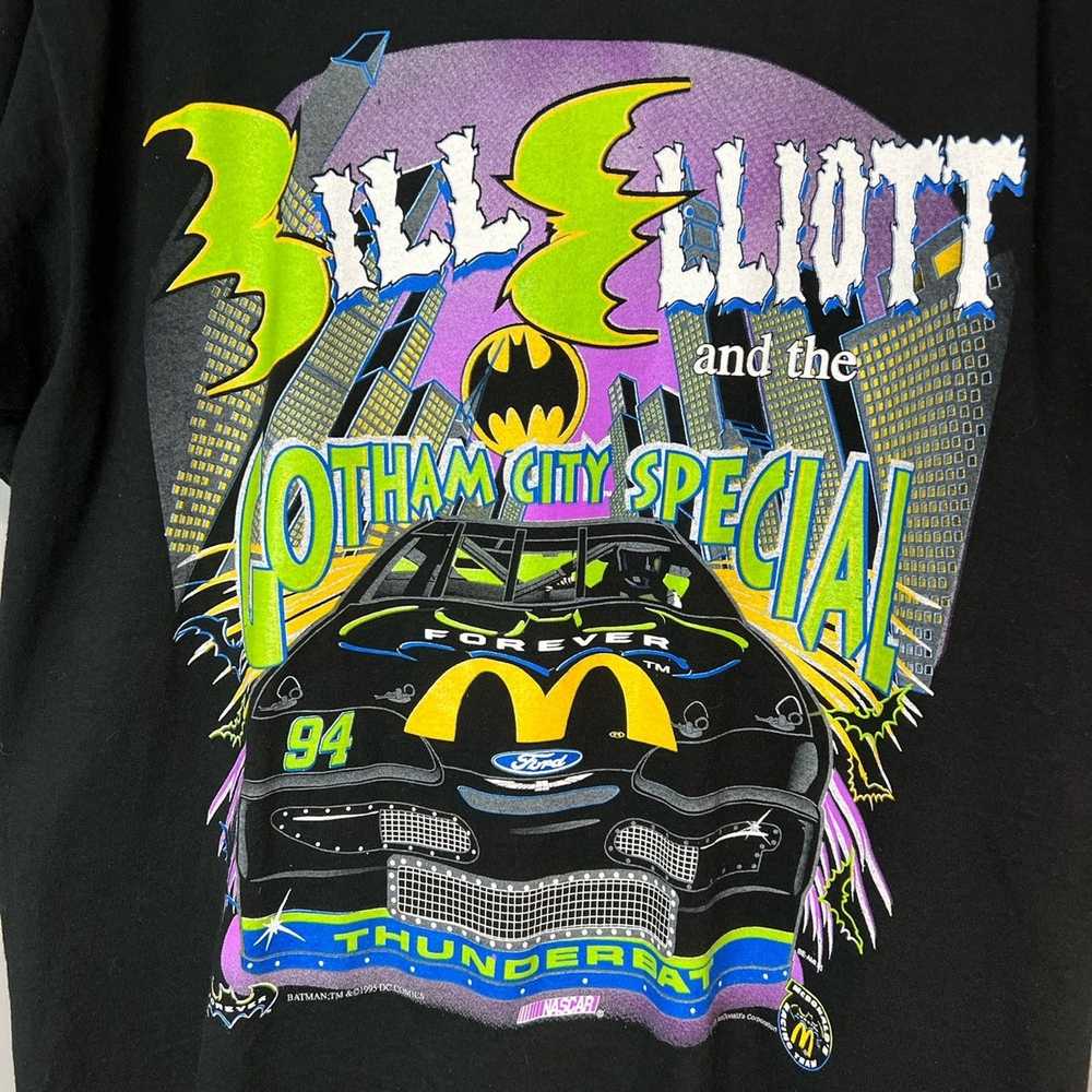 NASCAR × Vintage Vintage Bill Elliot Batman Forev… - image 3