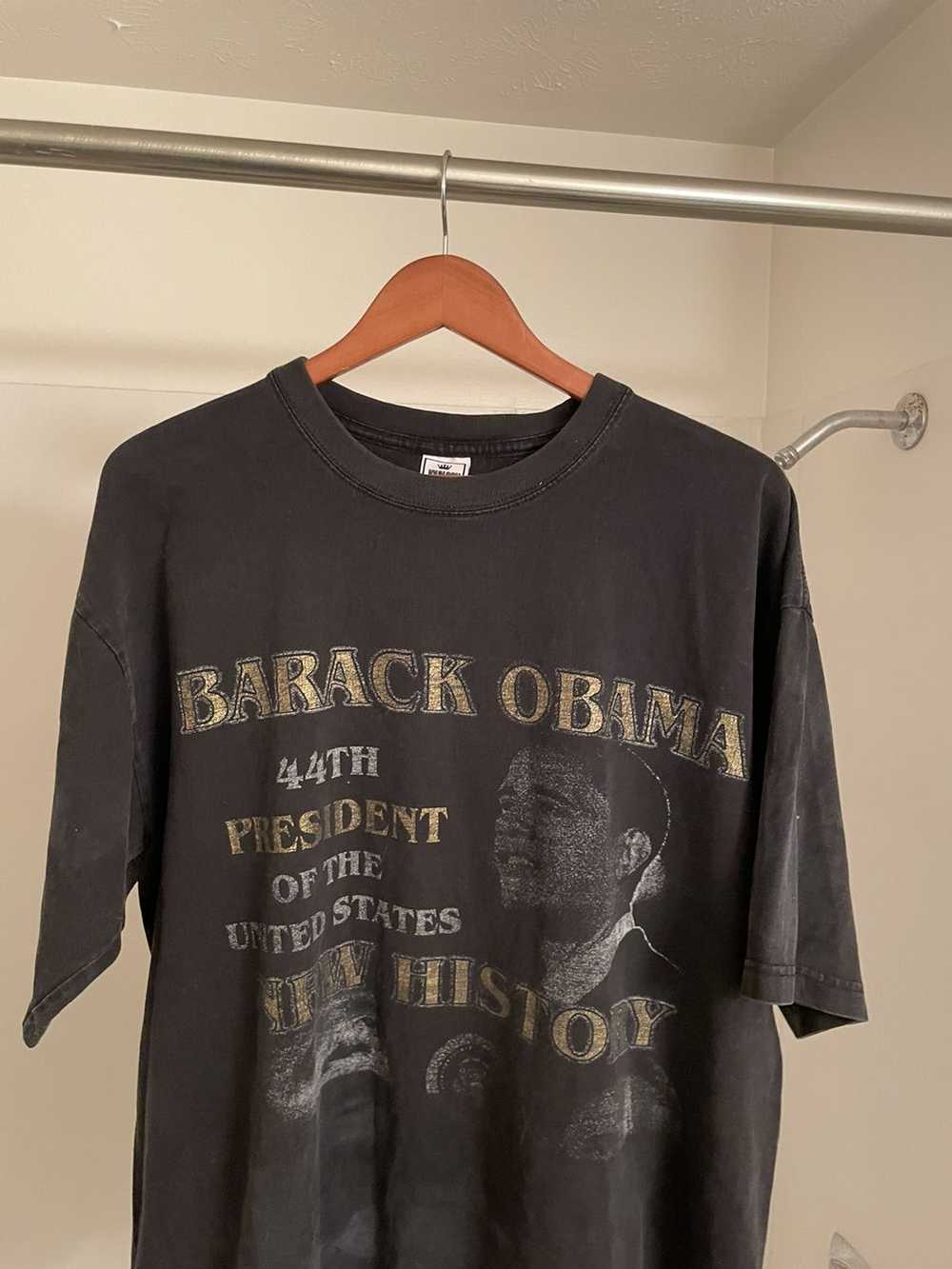 Vintage Vintage faded Obama 44th president t shirt - image 2