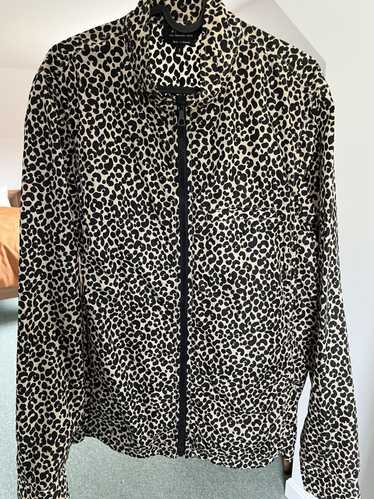 Lucky Brand rain jacket windbreaker water resistant hooded leopard print…