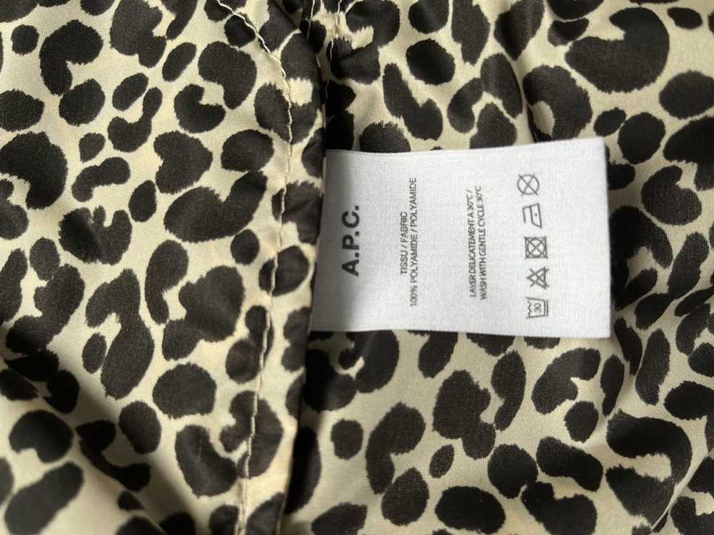 A.P.C. Leopard Print Shell Jacket Windbreaker - image 8