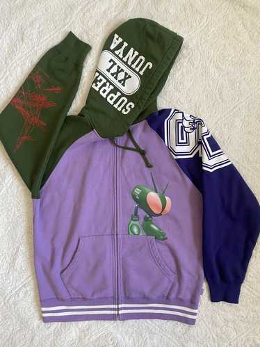 Supreme x Junya Watanabe zip-up hoodie - Purple