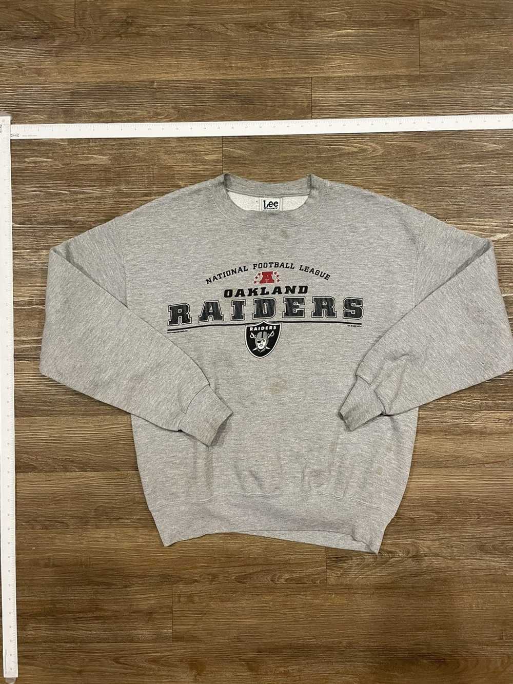 Vintage LEE SPORT Las Vegas Oakland Raiders Sweatshirt Size XL Crewneck  Gray