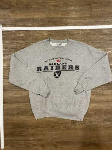 Vintage Oakland Raiders Sweatshirt Men Large Black Pull Over Sweater Shield  90s