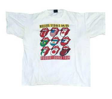 THE ROLLING STONES WORLD TOUR 94/95 Tシャツ Rolling Stones Voodoo Lounge World Tour 94/95 White T-Shirt