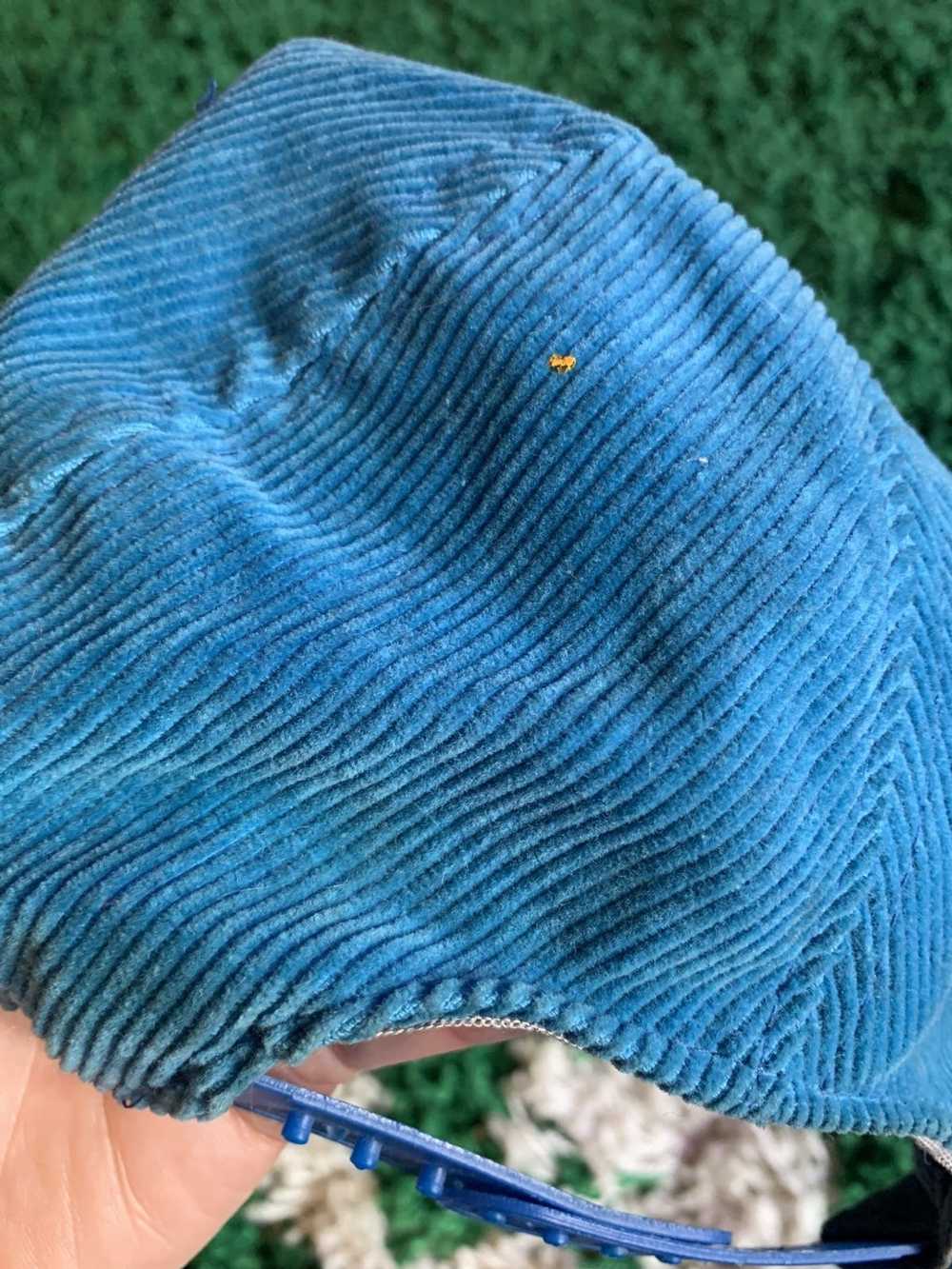 Vintage Corduroy Blue Hat - image 5