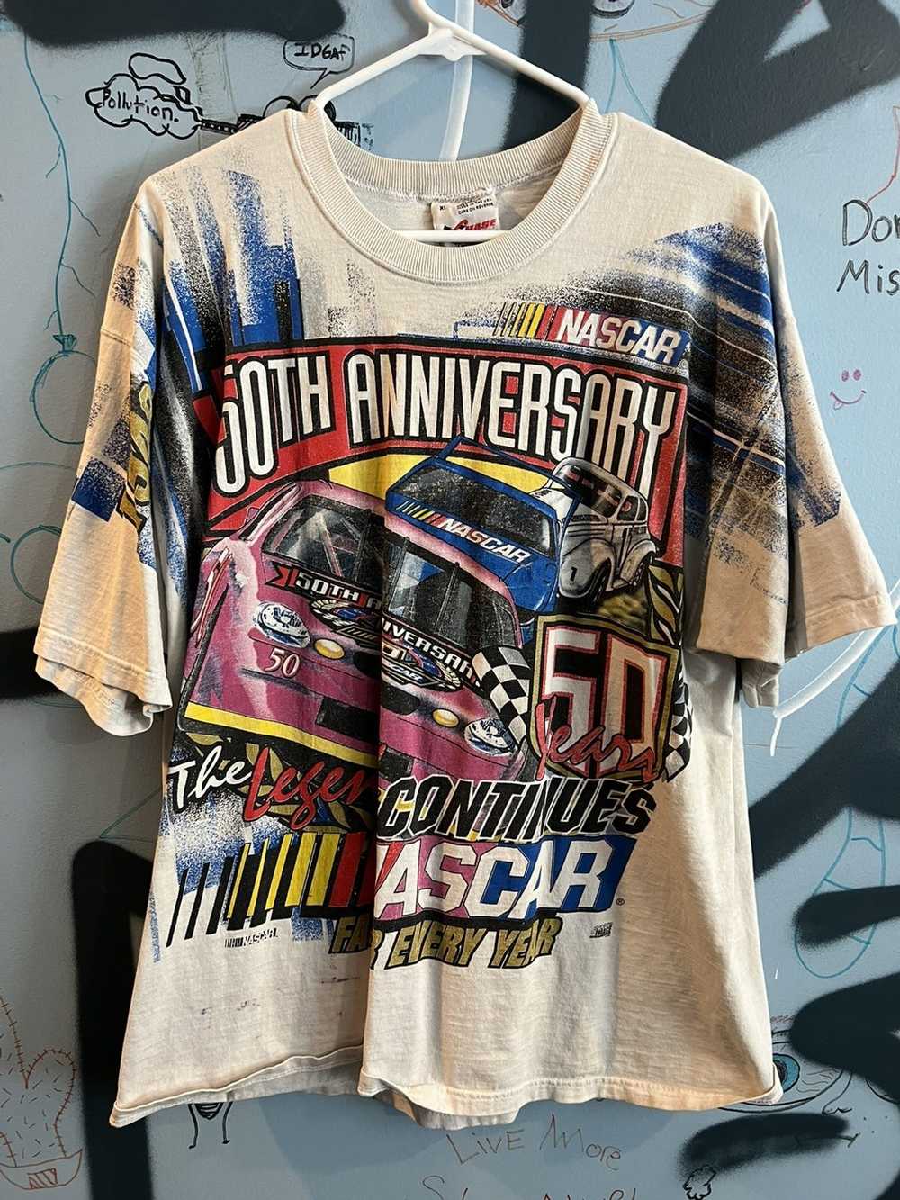 NASCAR 1998 NASCAR 50th Anniversary T-Shirt - image 1