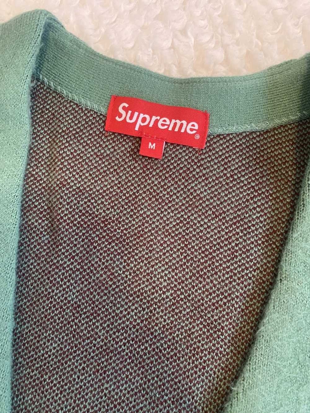 Supreme brushed checkered cardigan - image 3