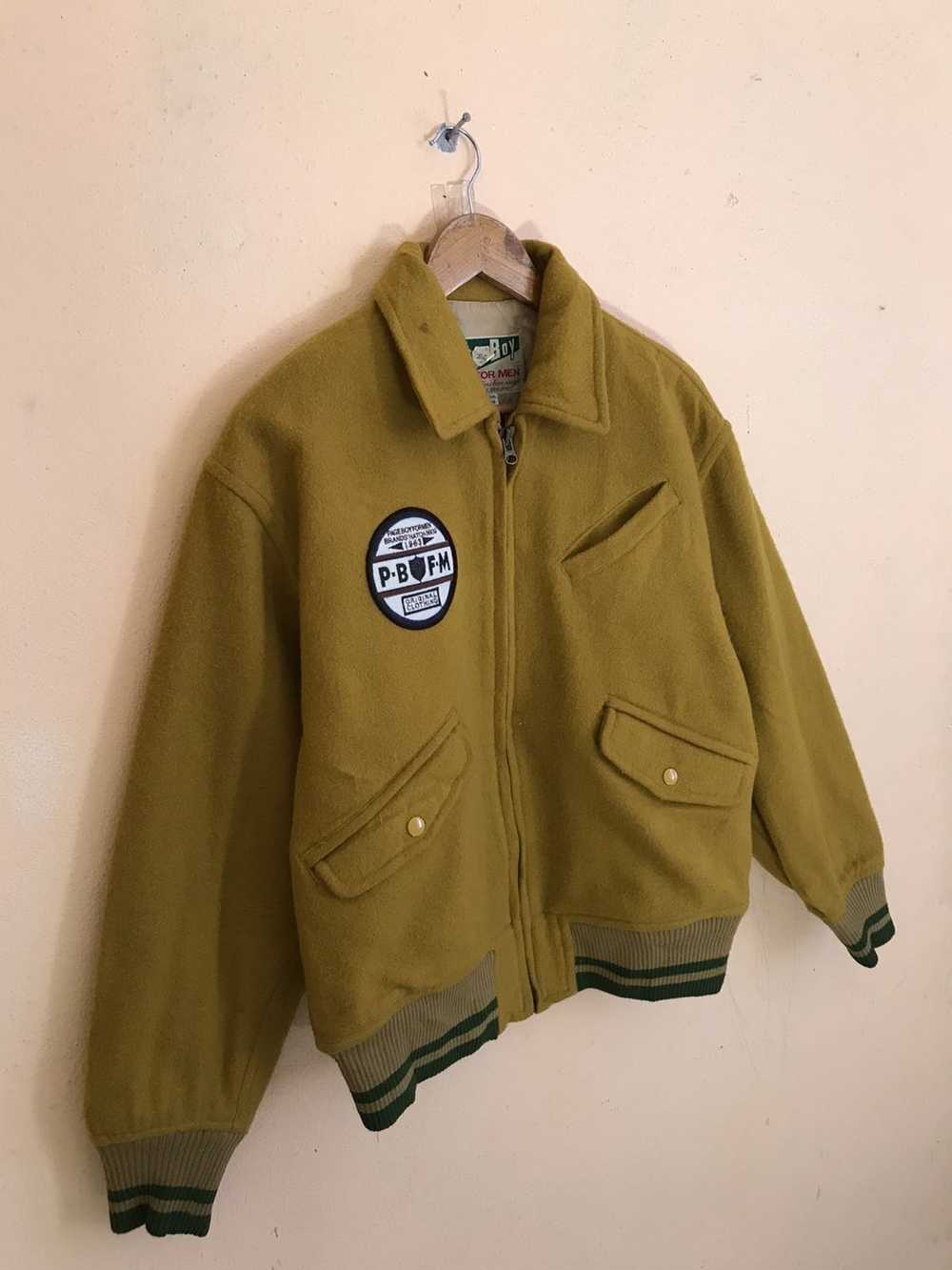 Cashmere & Wool × Varsity Jacket × Vintage RARE V… - image 7