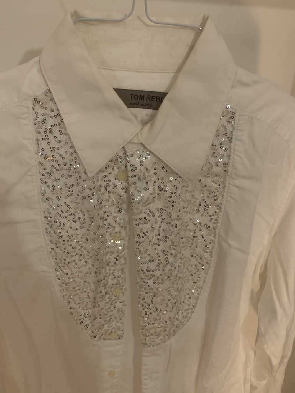 Tom Rebl Sequin evening shirt - image 2