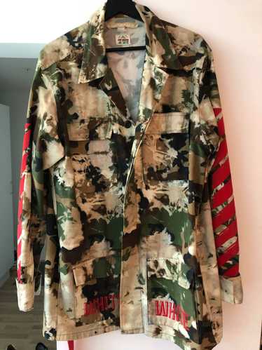 Off-White Off White Red Stripe Camo Jacket