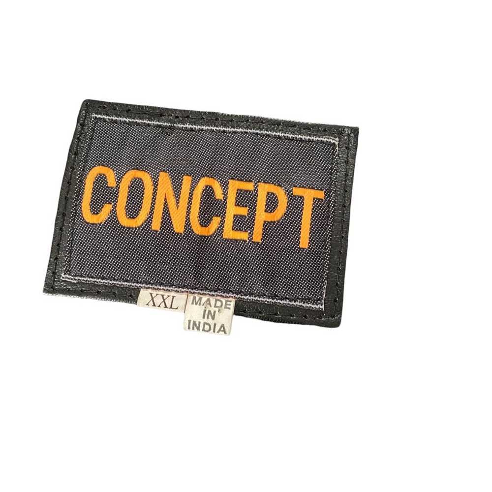 Concepts Vtg Concepts Black Leather Button-Up Sle… - image 11