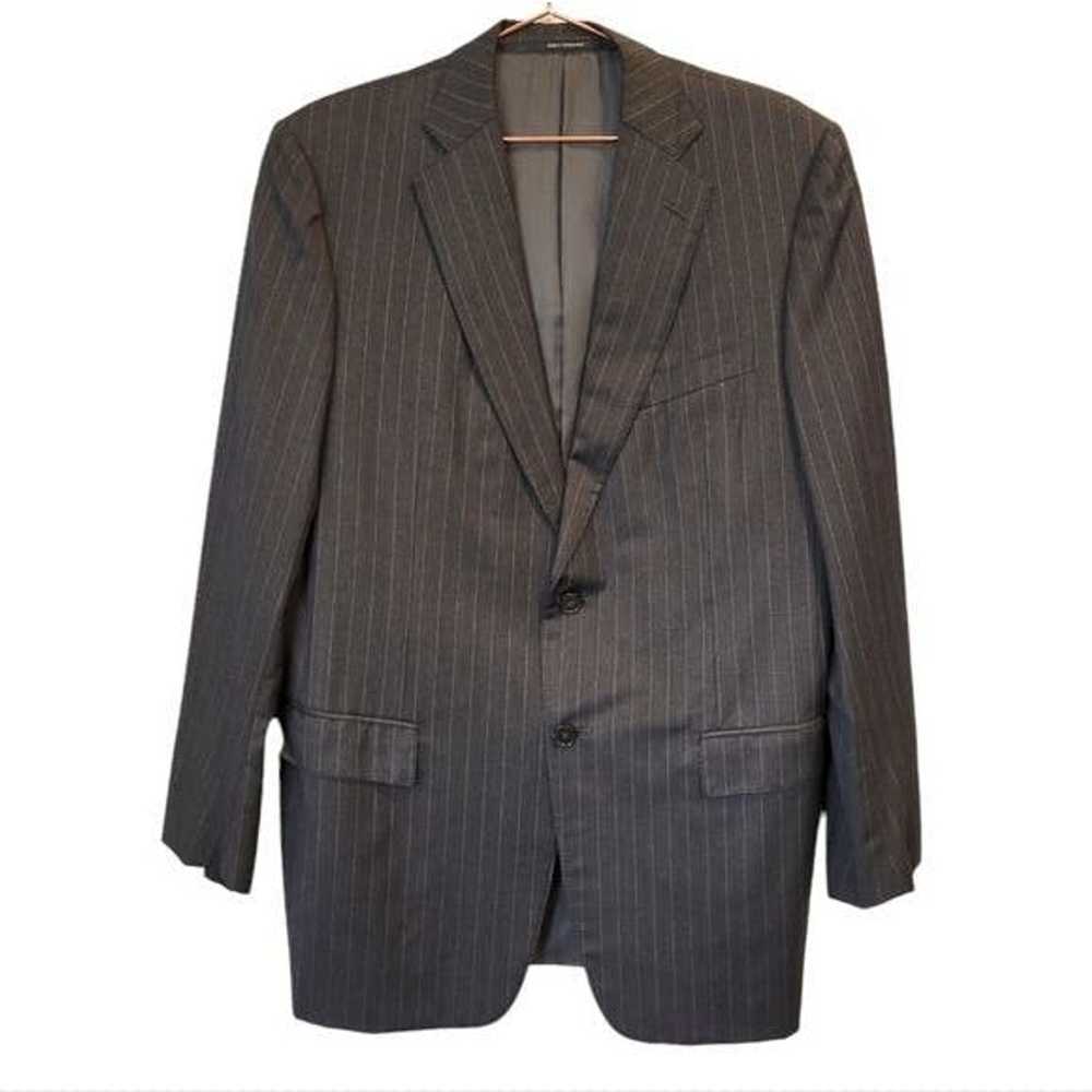 Ermenegildo Zegna 100% Wool Striped 2 Button Clos… - image 1