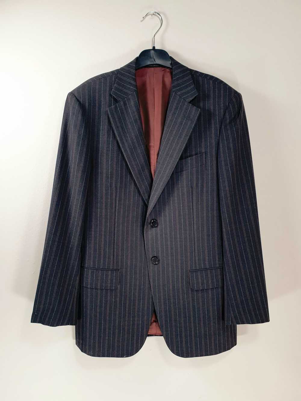 Pal Zileri Blazer Grey Striped Wool - image 1