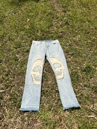 MNML MNML Skull Head Skeleton Denim Jeans Size 32