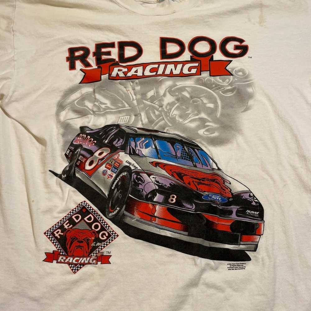 Art × Vintage 1995’ Red Dog Racing Shirt - image 2