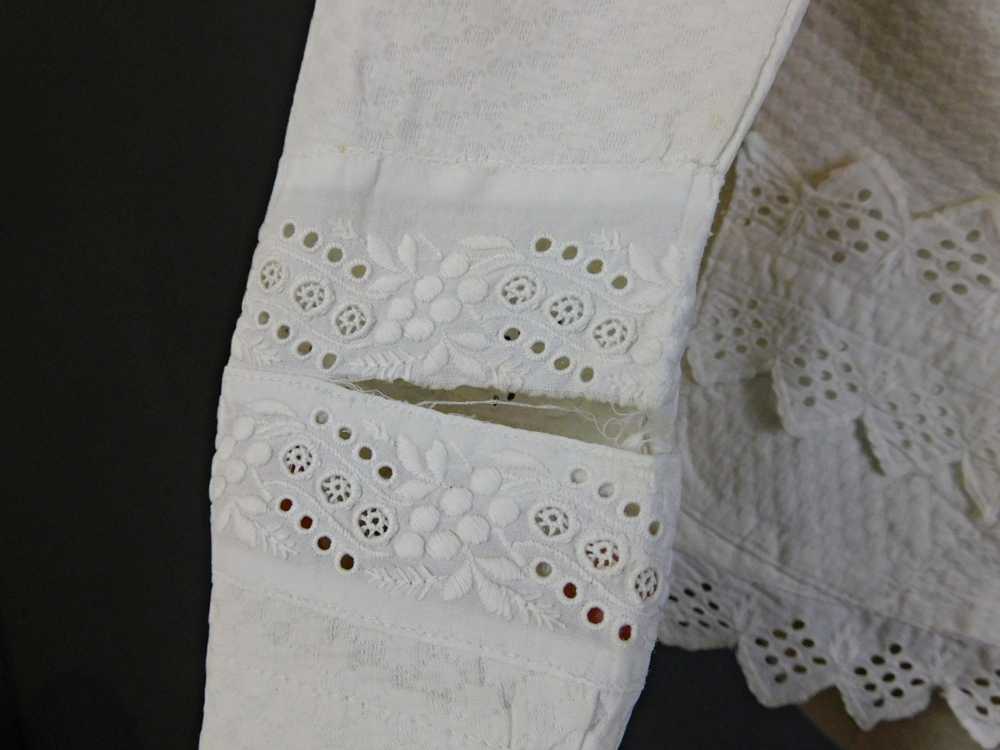Victorian White Cotton Dress or Shirt for Little … - image 11