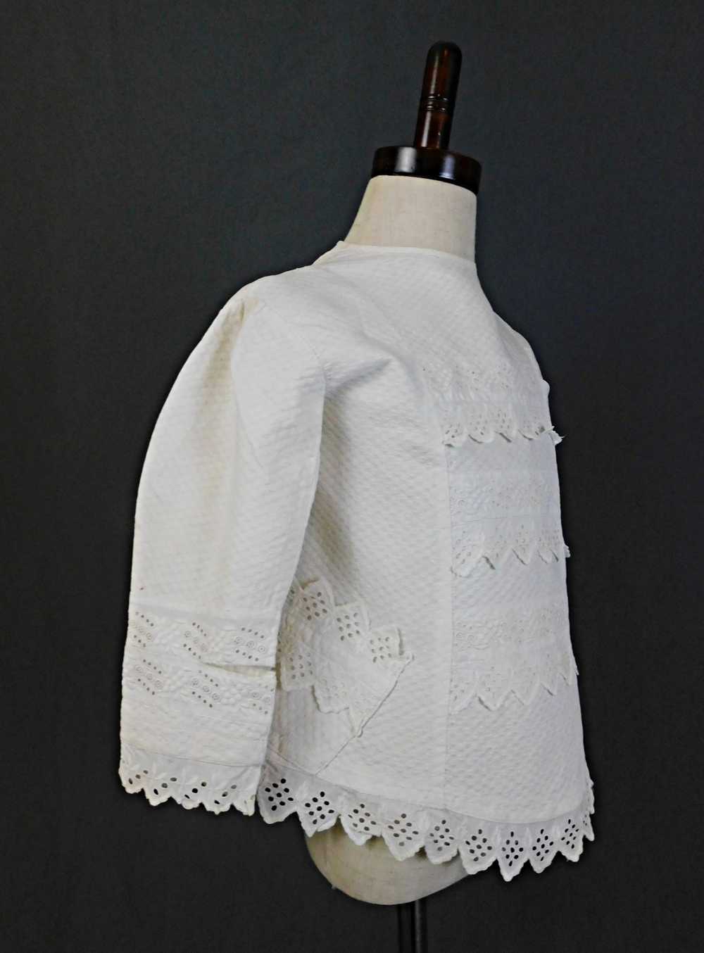 Victorian White Cotton Dress or Shirt for Little … - image 12