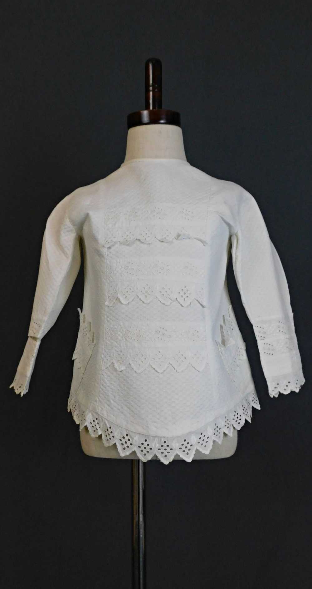 Victorian White Cotton Dress or Shirt for Little … - image 1
