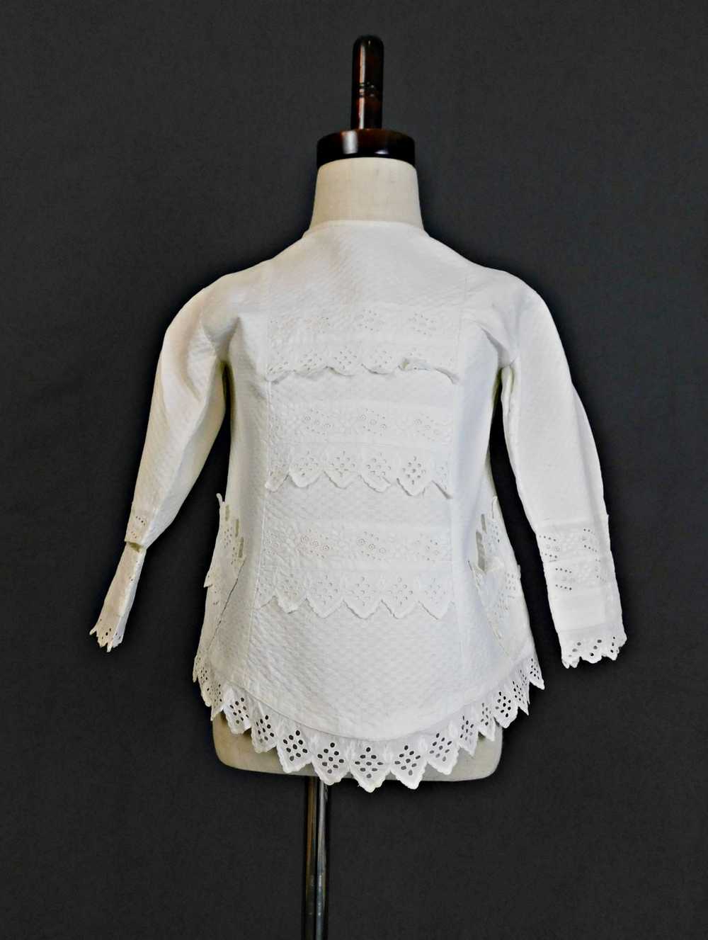 Victorian White Cotton Dress or Shirt for Little … - image 2