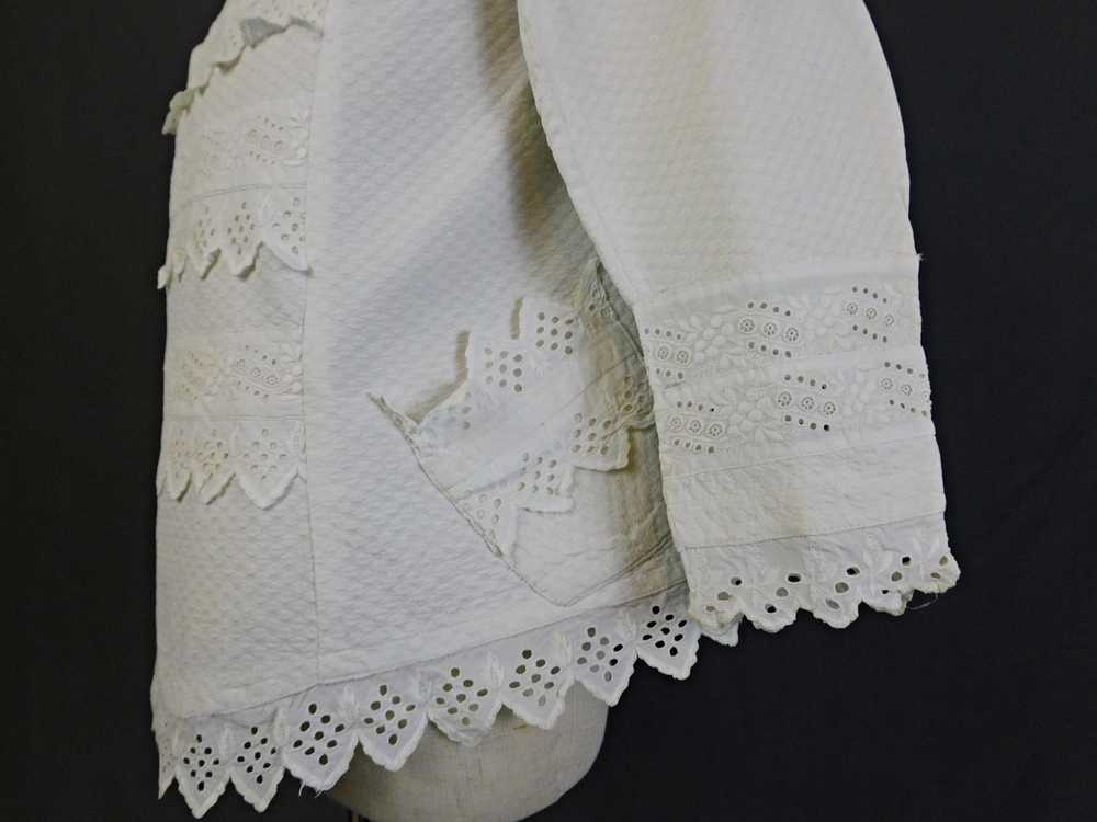 Victorian White Cotton Dress or Shirt for Little … - image 5
