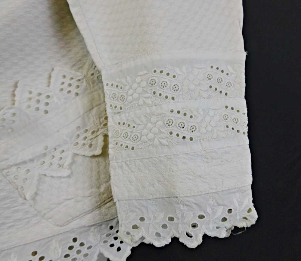 Victorian White Cotton Dress or Shirt for Little … - image 6