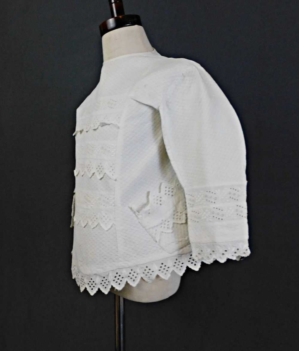 Victorian White Cotton Dress or Shirt for Little … - image 7