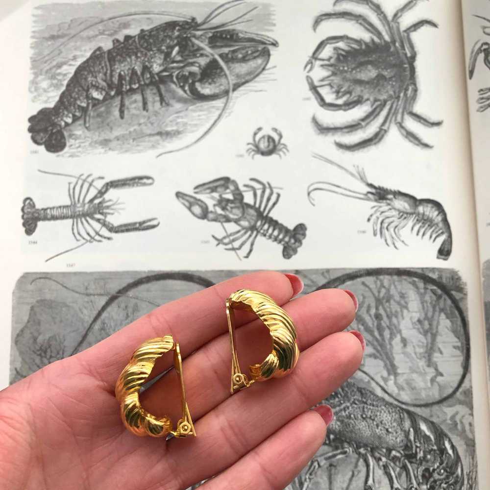 Fancy Lobster Tail Earrings - image 2
