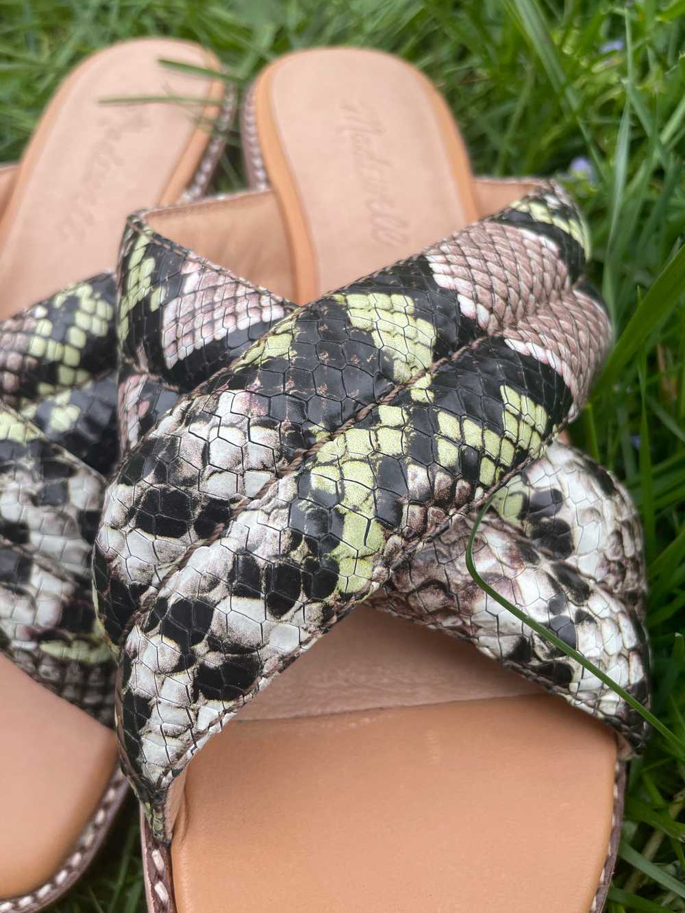 NEW Madewell snakeskin sandals, Size 6 - image 4