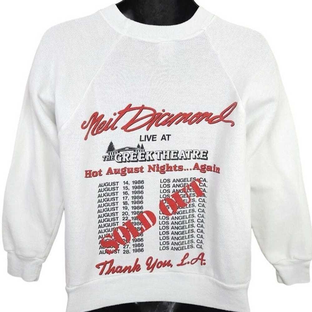 Vintage Neil Diamond Sweatshirt Vintage 80s 1986 … - image 1