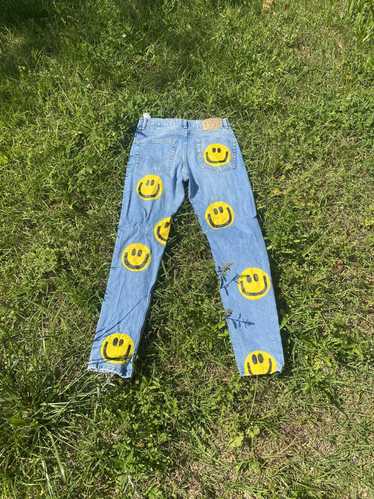 Pull & Bear 1of1 smiley face denim made by @captur