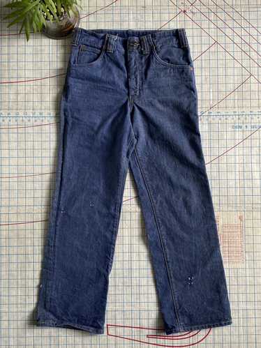 Vintage 1960s 60s GWG KINGS Dark Wash Denim Jeans - Gem