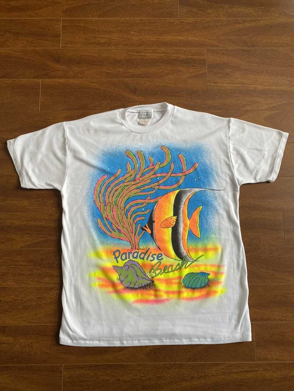 Sears × Vintage Vintage Ocean Nature Tee Super So… - image 2