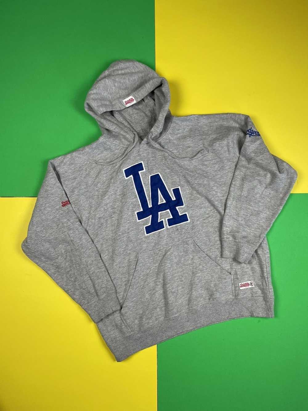 MLB × Stitch's Classic Los Angeles Dodgers hooded… - image 1