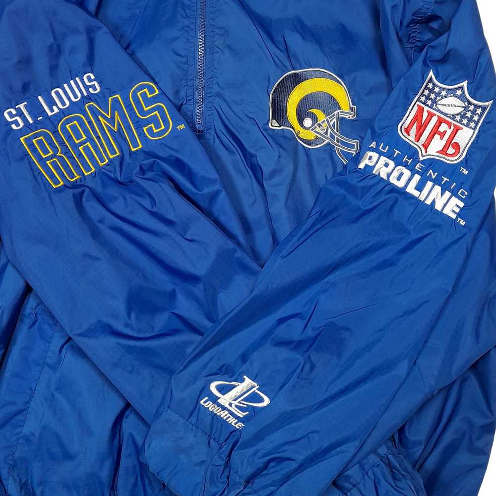 Vintage 90’s ST. LOUISE RAMS N.F.L by Logo 7 Blue… - image 3