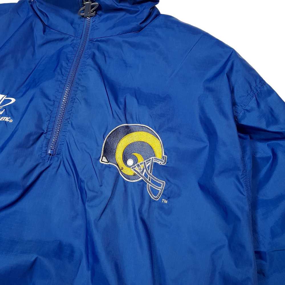 Vintage 90’s ST. LOUISE RAMS N.F.L by Logo 7 Blue… - image 4