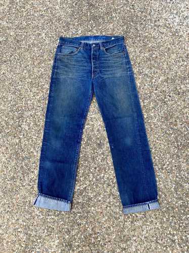 Vintage Levis Levi Strauss LVC 501 big capital e denim jeans selvedge  workwear work chore 28” x 32” made in Japan J22