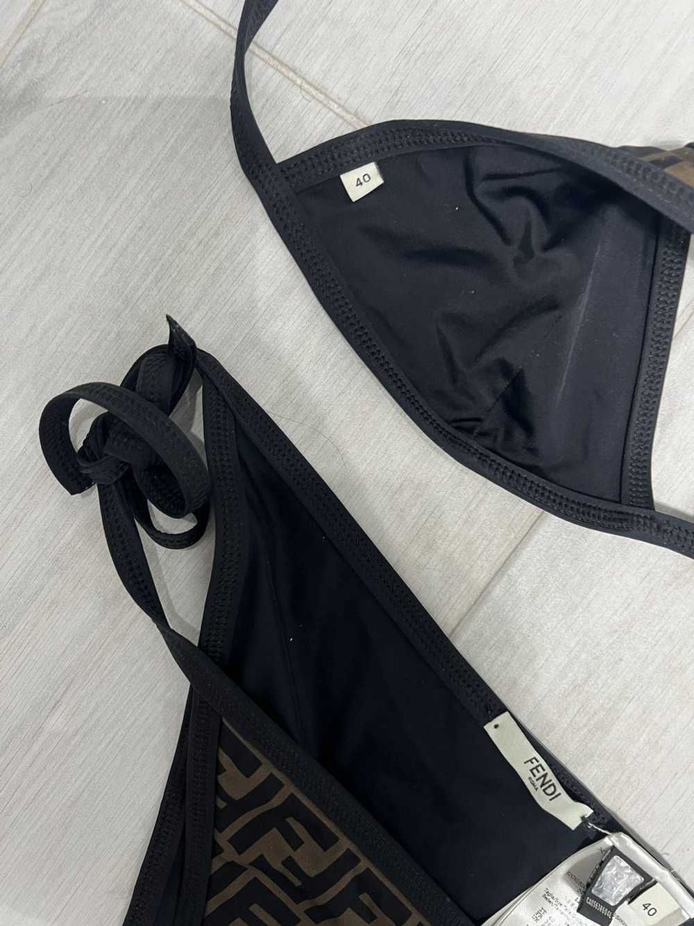 Fendi Fendi bikini black Lycra size 40 used 100% … - image 2