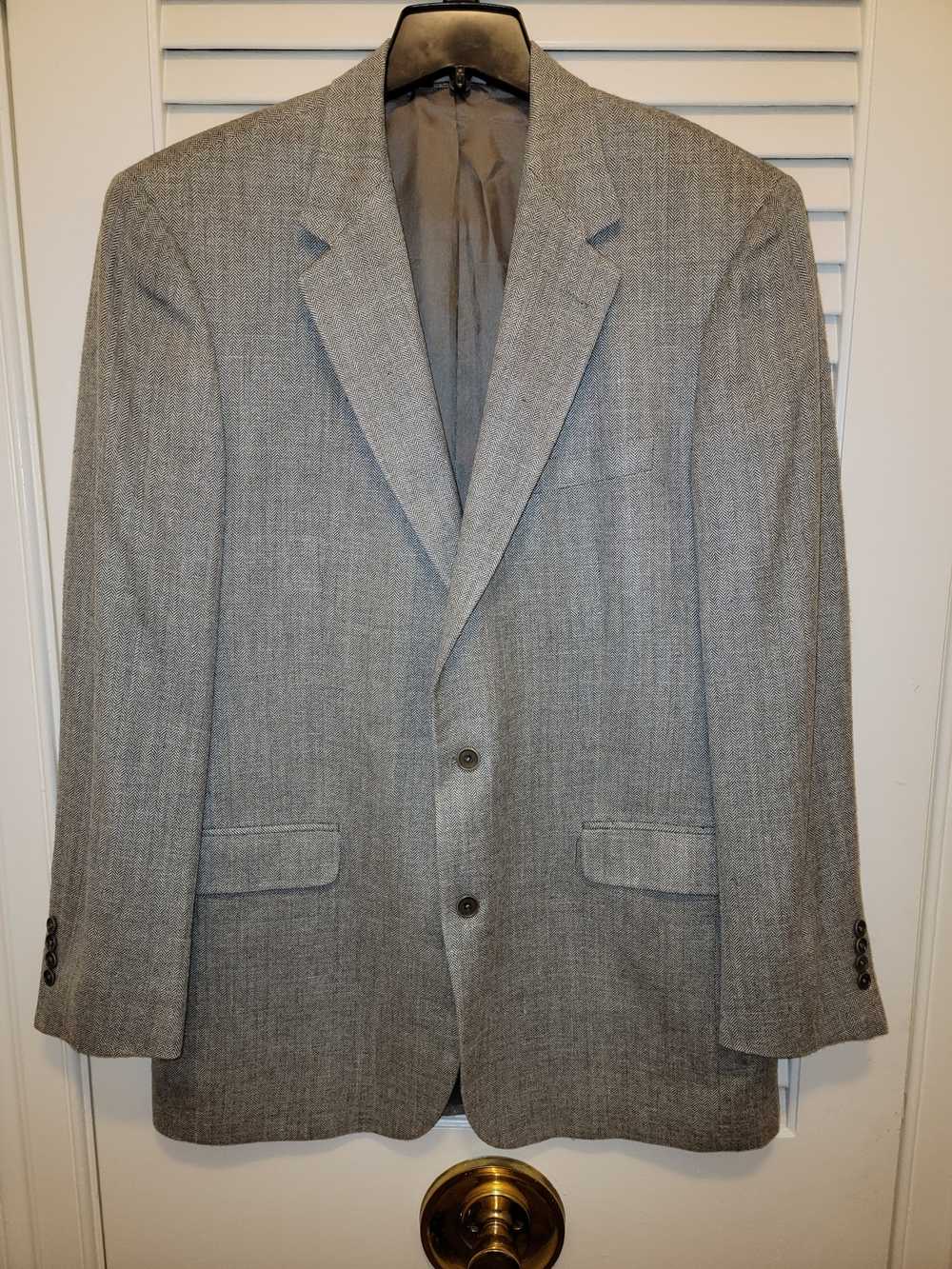 Brooks Brothers Gray Herringbone Sport Coat - image 1