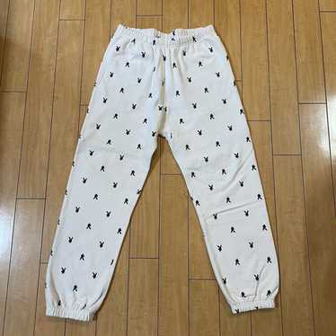 Supreme playboy clearance pants white