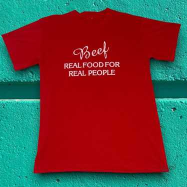 Vintage Vtg 80’s Real Food Real People Beef Promo 