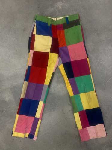 Vintage Corduroy Patchwork Pants