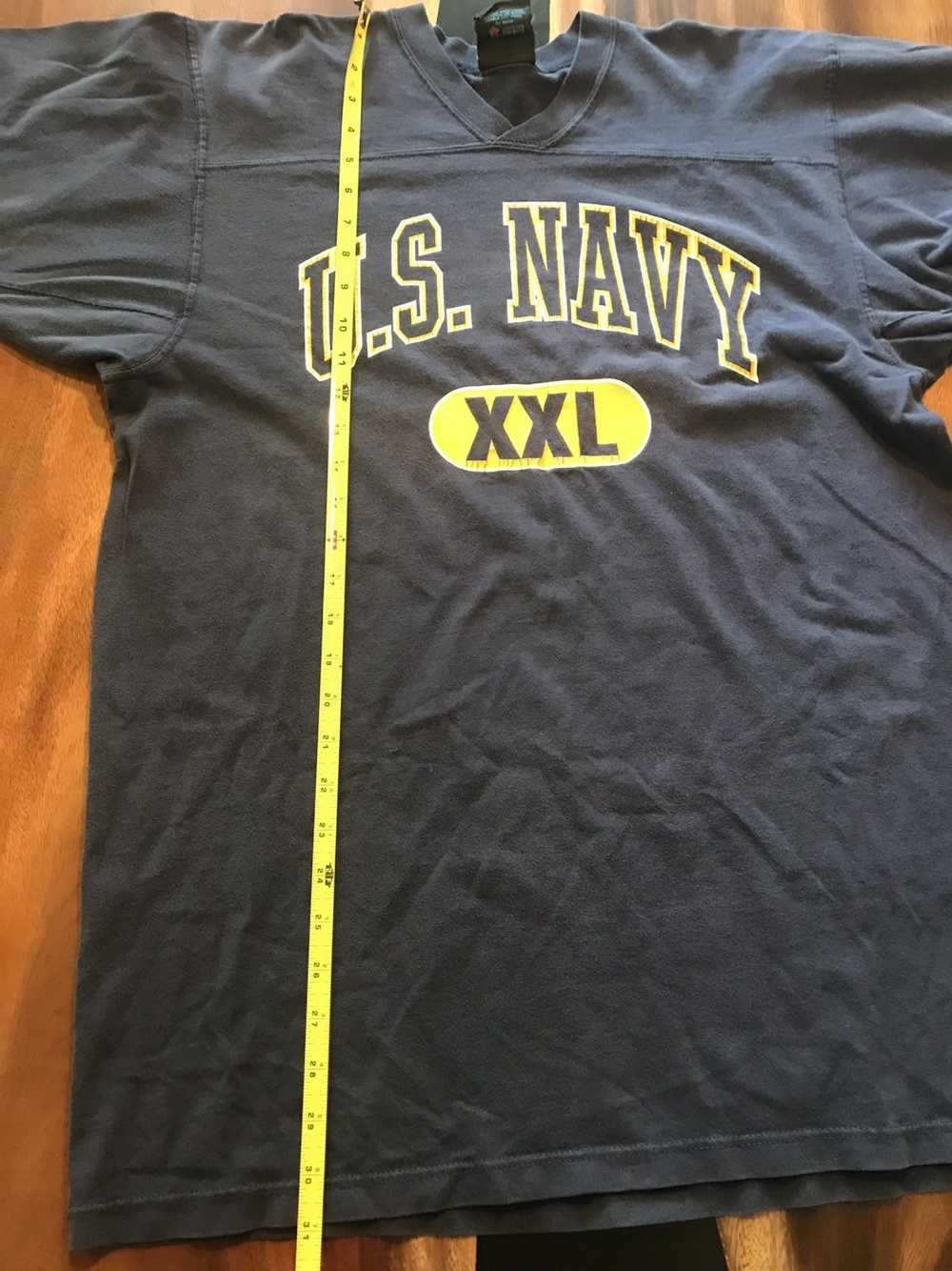 Made In Usa × Vintage Vintage Soffe Navy Shirt. M… - image 6