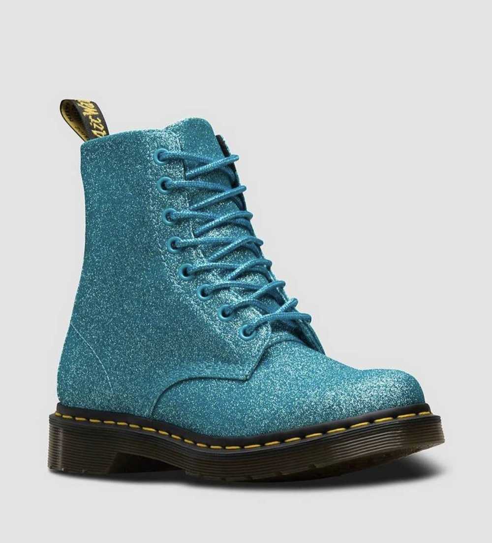 Dr. Martens Turquoise Glitter Doc Martens Pascal Boots - Gem