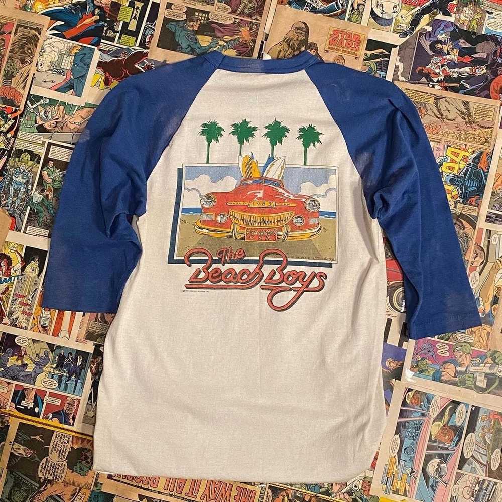 Vintage Vintage 1983 Beach Boys RagKnit Tee - image 3