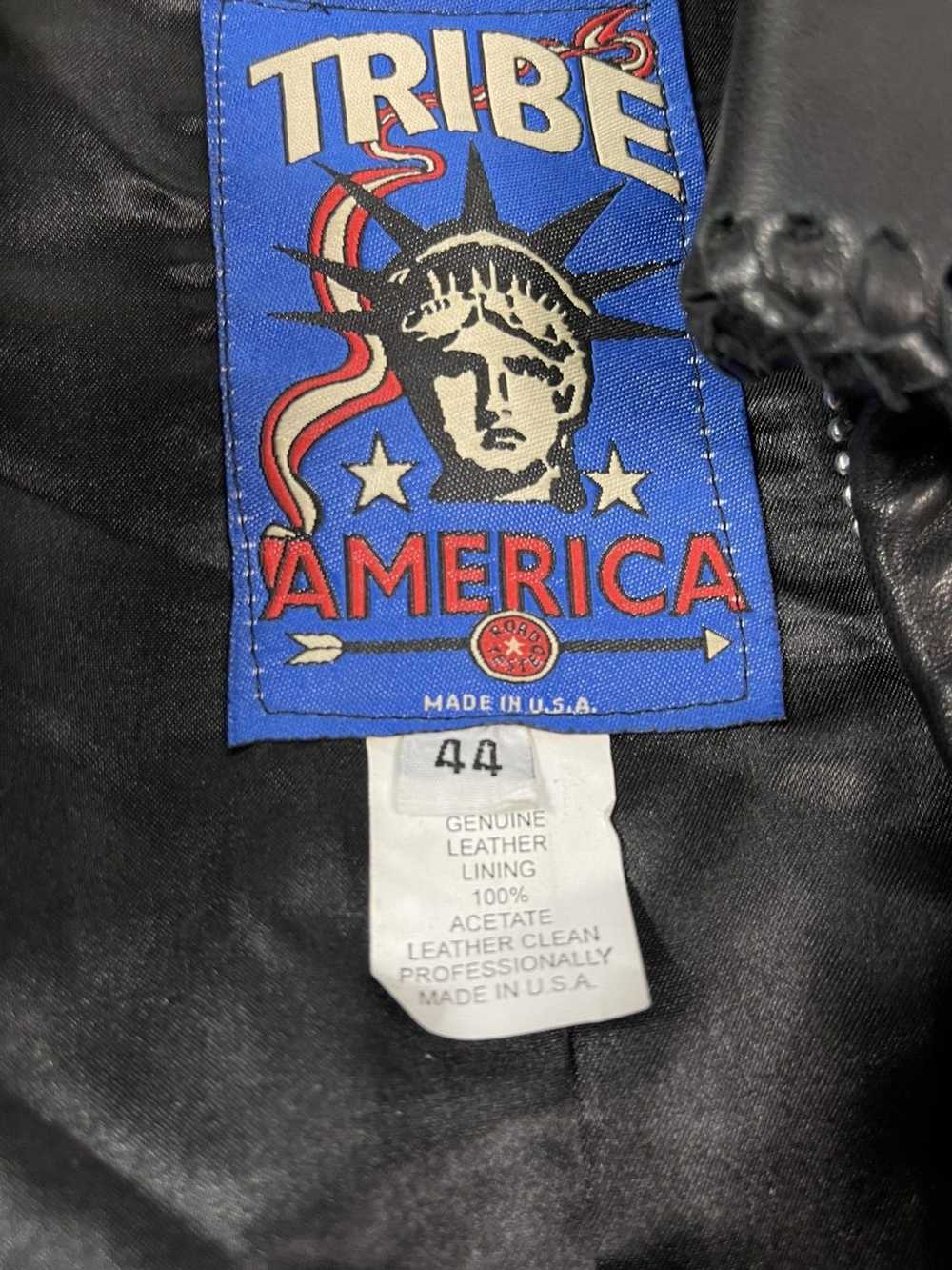 Custom × Leather Jacket × Vintage 90s Vtg Lynyrd … - image 12