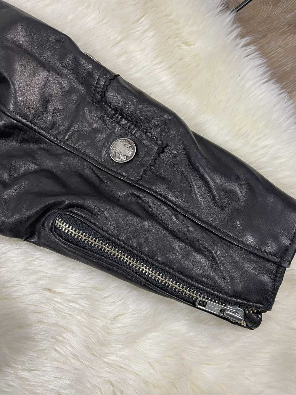 Custom × Leather Jacket × Vintage 90s Vtg Lynyrd … - image 8