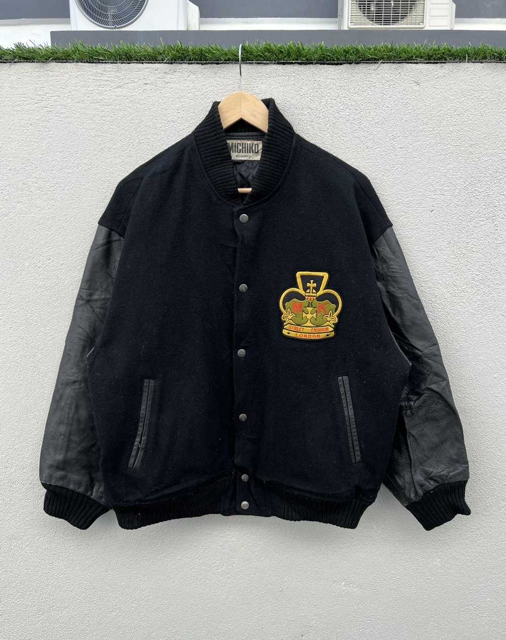 Leather Jacket × Michiko Koshino London × Varsity… - image 2