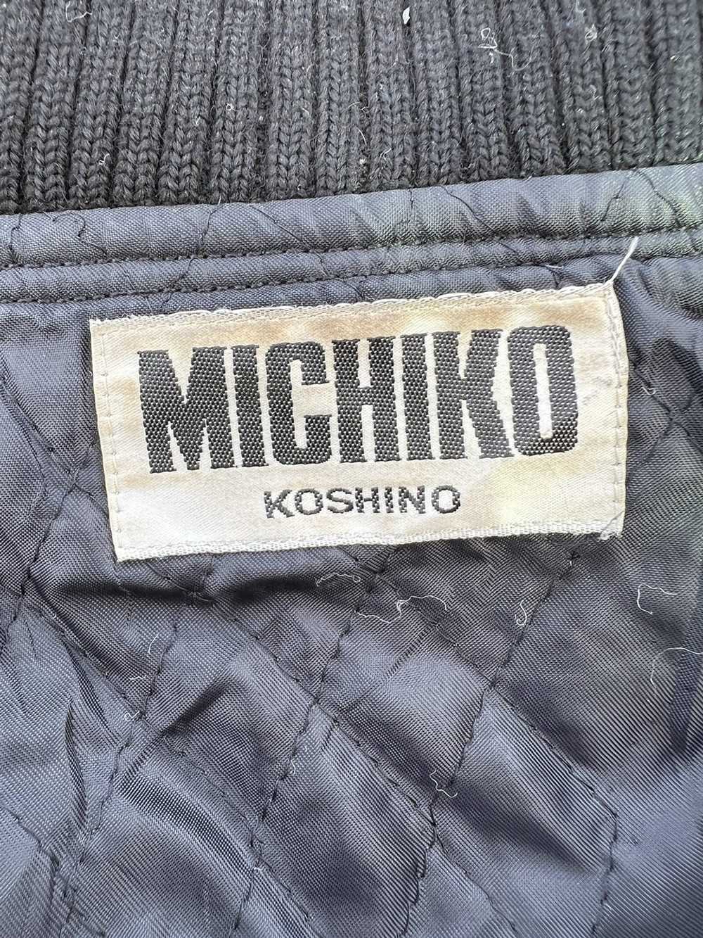 Leather Jacket × Michiko Koshino London × Varsity… - image 4