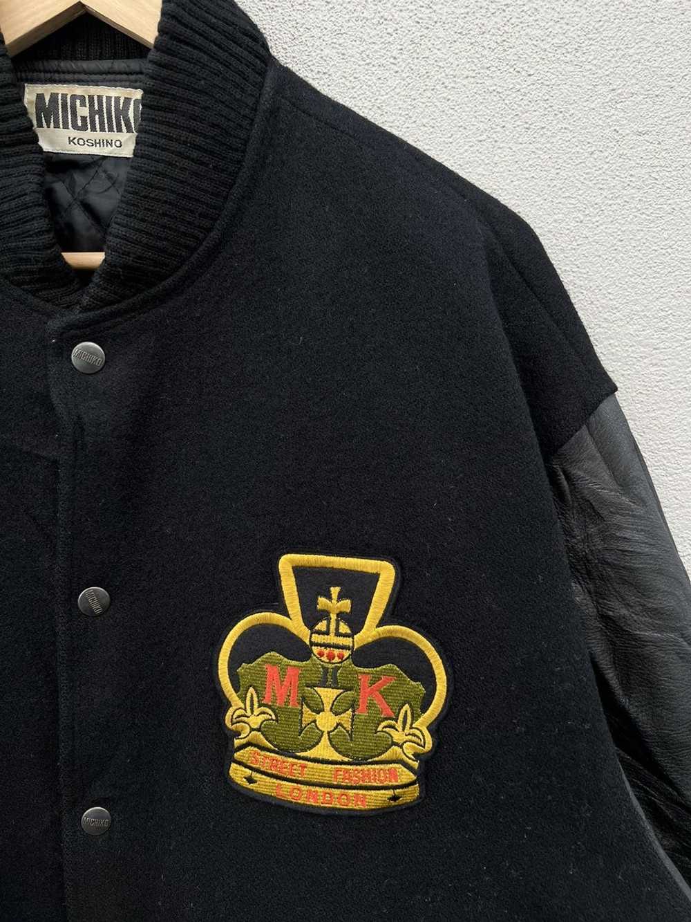 Leather Jacket × Michiko Koshino London × Varsity… - image 6