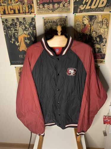 Vintage 90s San Francisco 49ers Sideline Coat Jacket L NFL Fat